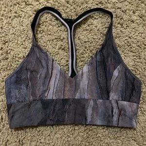 Lululemon purple watercolor sports bra size 4